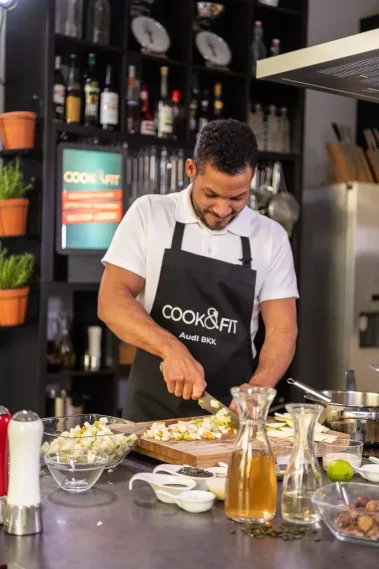 Vegan kochen für die Audi BKK - Sebastian Schollmeyer
